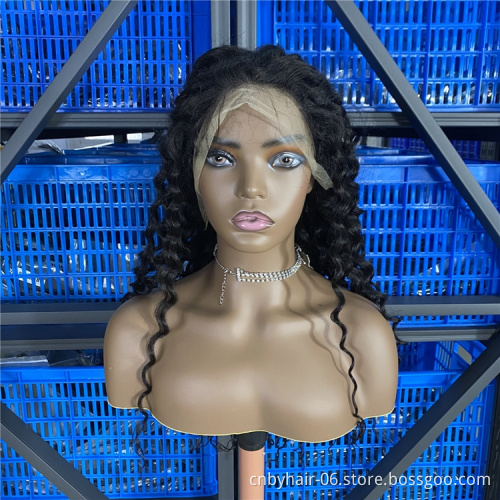30 Inch Brazilian Virgin Hair 100 Percent Water Wave HD Lace Frontal Wig Peruvian Waterwave Wig Deep Curly Wave Human Hair Wig